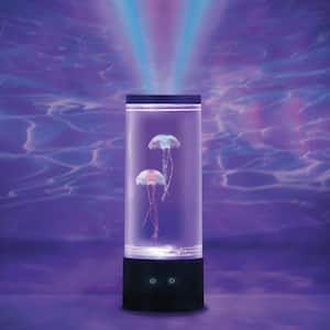 9 in. Black Indoor Jellyfish Table Lamp with RGB LED
