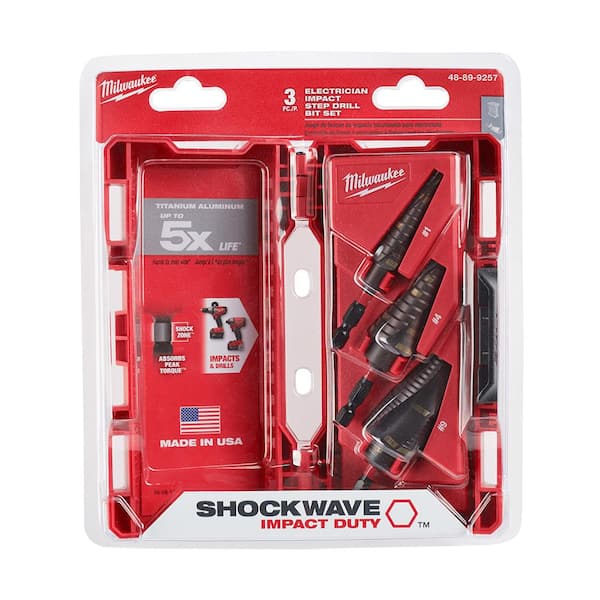 Milwaukee SHOCKWAVE Impact Duty Titanium Step Bit Kit (6-Piece)