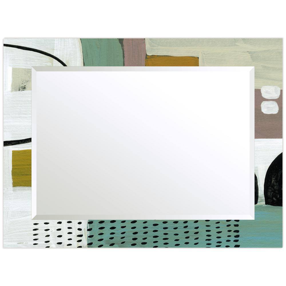Rectangular Frameless 40" x 30" Beveled Wall Mirror