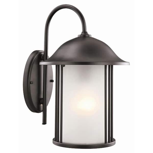 Design House Hannover Black Outdoor Wall-Mount Downlight