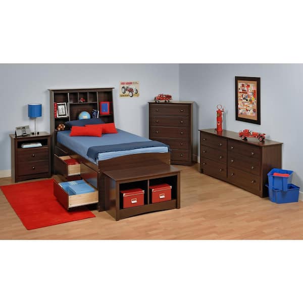 Chest Of Drawers Bedroom Baby Nursery Dresser Cabinet Espresso Storage Furniture 