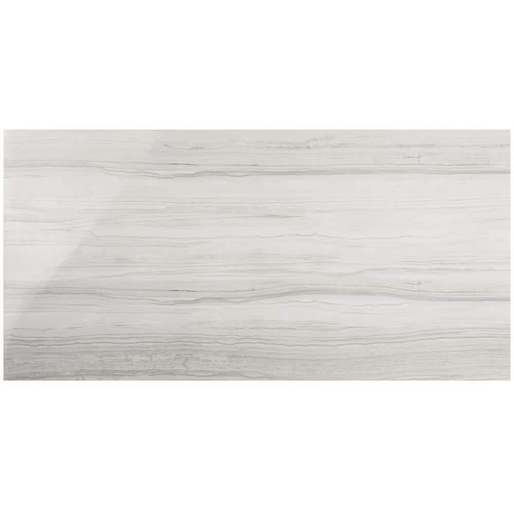 Luminus White Polished Porcelain Large Format Tile
