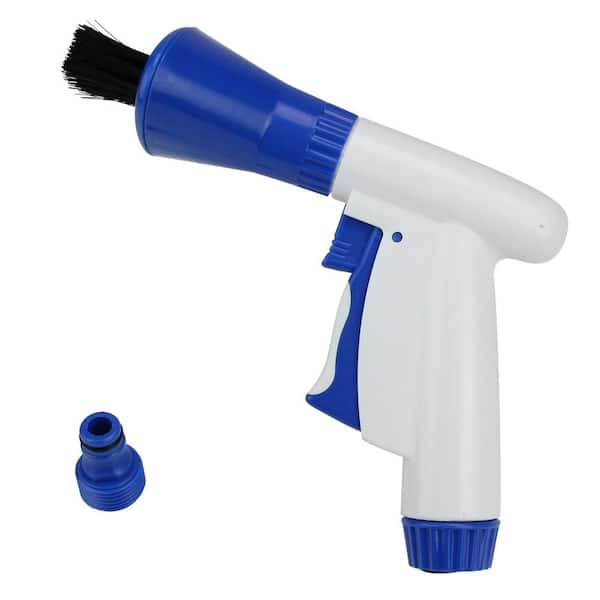 Pool Central 8 in. Blue and White Swimming Pool Filter Cleaning Spray Brush Head