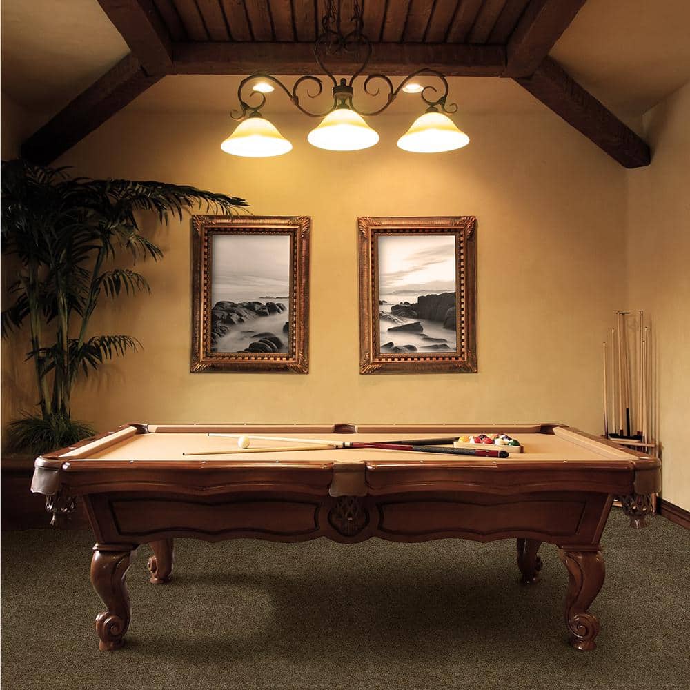 Chestnut Ribbed Self-Stick 24" x 24" Carpet Tiles
