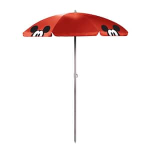 5.5 ft. Mickey Mouse Red Portable Beach Umbrella