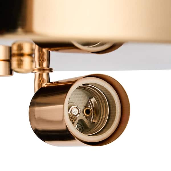 Merra 12 in. 2-Light Gold Crystal Flush Mount HCF-2217-GD-BNHD-1