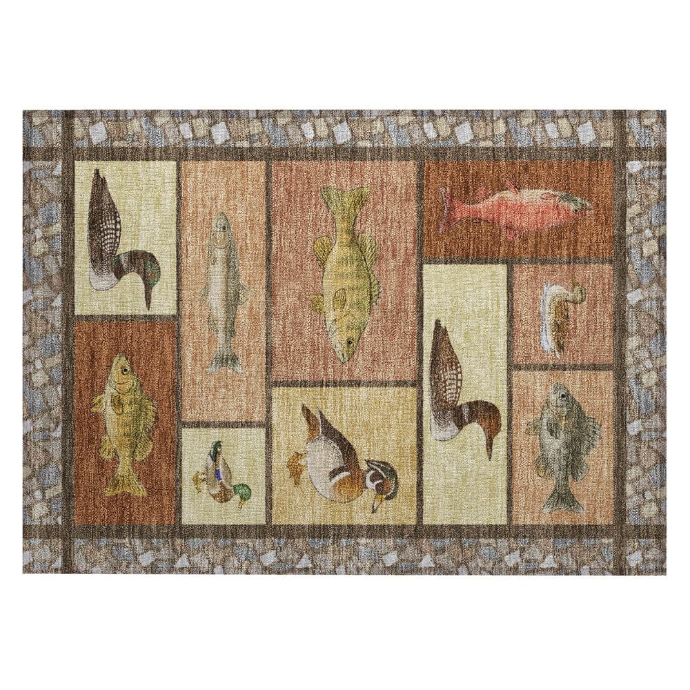 Chantille Machine Washable Indoor/Outdoor Abstract ACN2606 Paprika 2 ft. x 3 ft. Accent Rug price history on PriceWatchPro