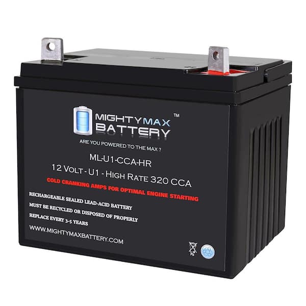 MIGHTY MAX BATTERY ML-U1-CCAHR-XRP 12V 320CCA Replacement Battery ...