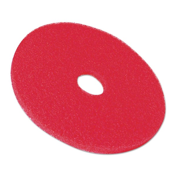 NEW BOX OF 5 PCS SCOTCH BRITE RED FLOOR BUFFER PADS SURFACE PREPARATION 20" 