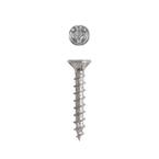 #8 x 1-1/4 in. Phillips-Square Drive Flat Head Full Thread Zinc Coated Multi-Material Screw (240 per Box)