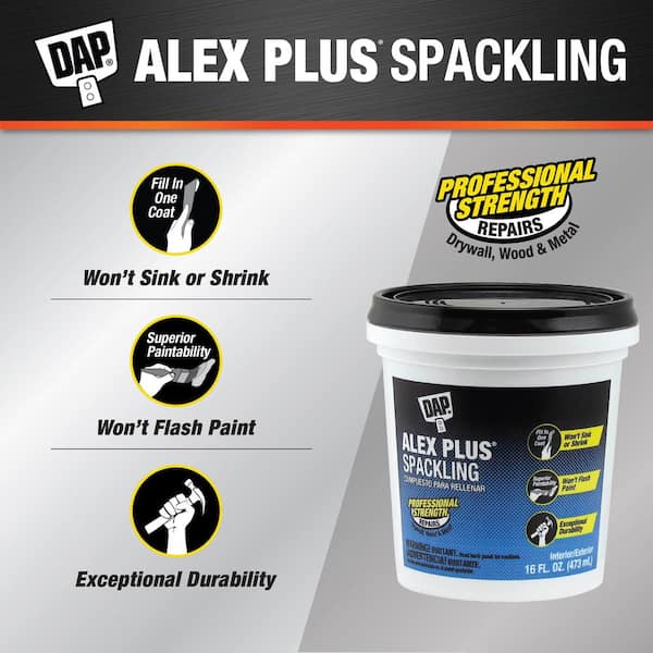 Alex Plus 16 oz. High Performance Spackling Paste (12-Pack)