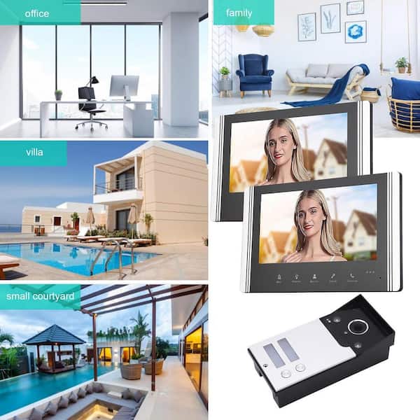 Intercom System Ring Doorbell Customer Service Number 7inch Monitor Video  Door Phone Intercom System IR 1000TVL