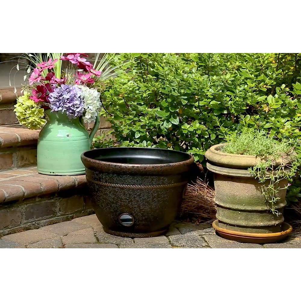 Antique Bronze High Density Resin Banded Hose Pot