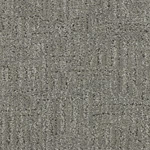 8 in. x 8 in.  Pattern Carpet Sample - Lake Mohr - Color Stone Sculpture