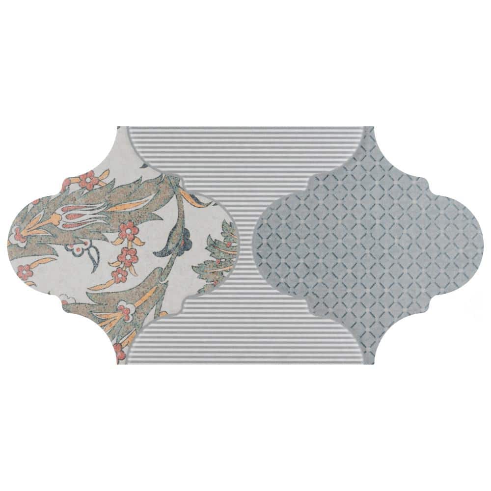 Tula Provenzal Mix 6-1/4 in. x 12-3/4 in. Porcelain Floor and Wall Take Home Tile Sample