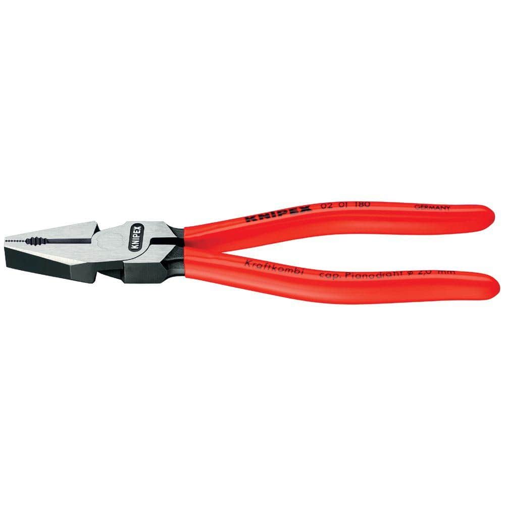 KNIPEX 7 in. High Leverage Combination Pliers 02 01 180 - The
