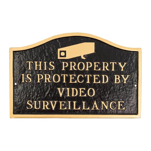 This Property is Standard Statement Plaque - Black/Gold