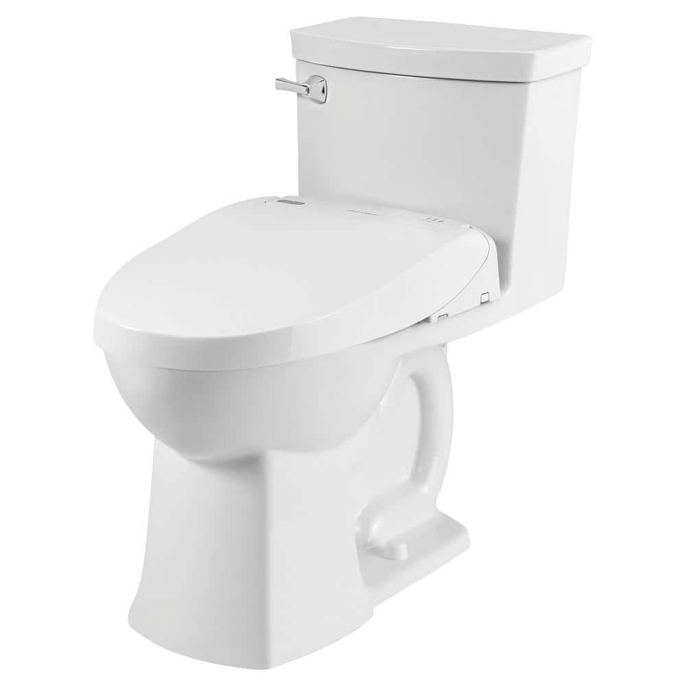 Advanced Clean White Elongated Electric Bidet Seat with Heated Feature