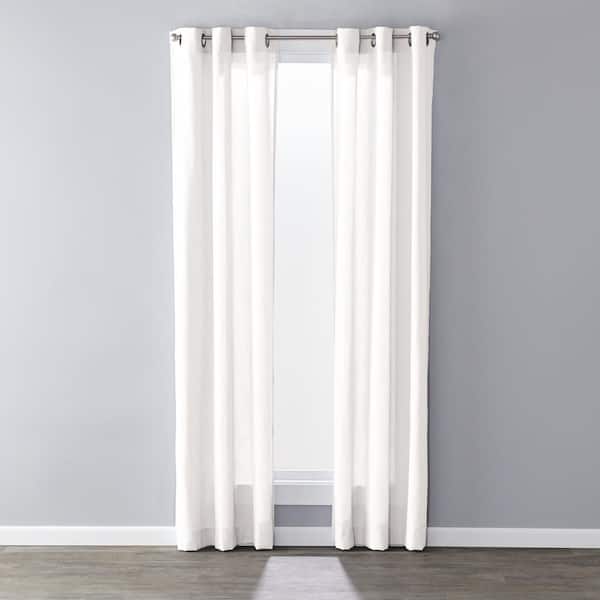 SKL Home Berry Solid Rod Pocket Curtain - 57 in. W x 24 in. L