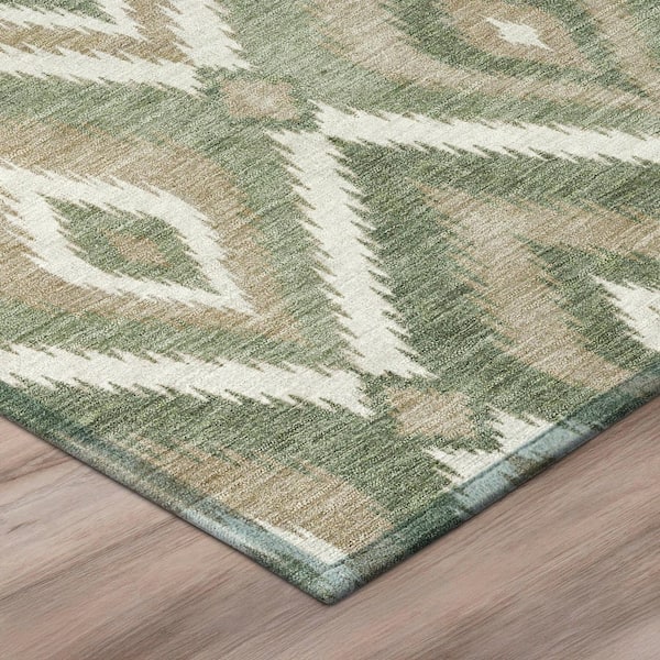 Chantille Machine Washable Indoor/Outdoor Abstract ACN3072 Fern 2 ft. x 3 ft. Accent Rug