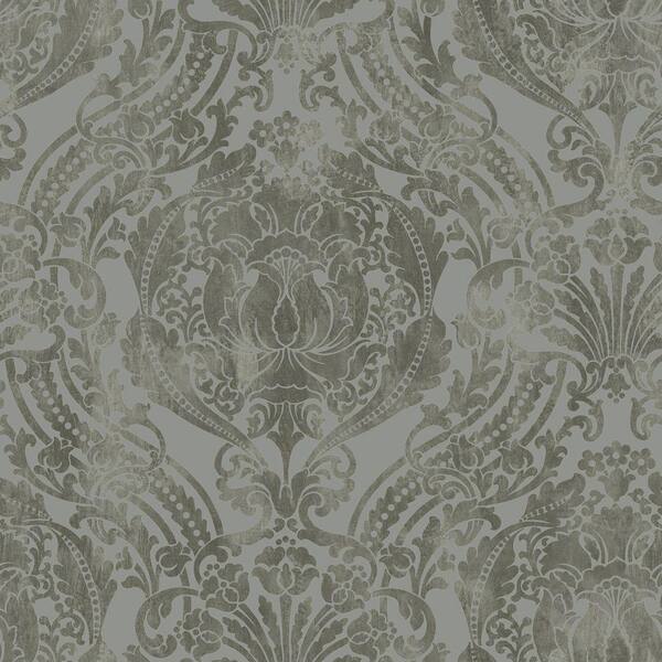 Unbranded 56 sq. ft. Metallic Grandiose Damask Wallpaper