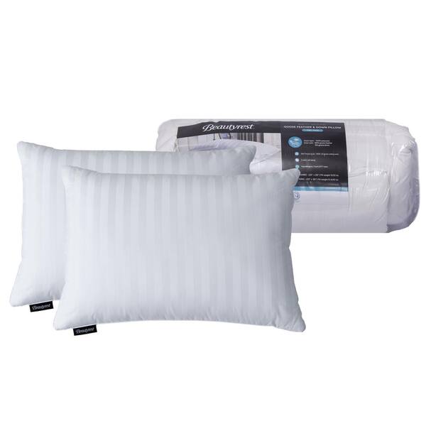 beautyrest pillow blue stripe