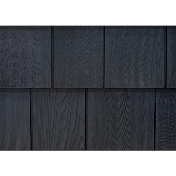 Grayne 8-1/2 in. x 60-3/4 in. Rustic Slate Engineered Rigid PVC Shingle Panel 7.5 in. Exposure (32 per Box)
