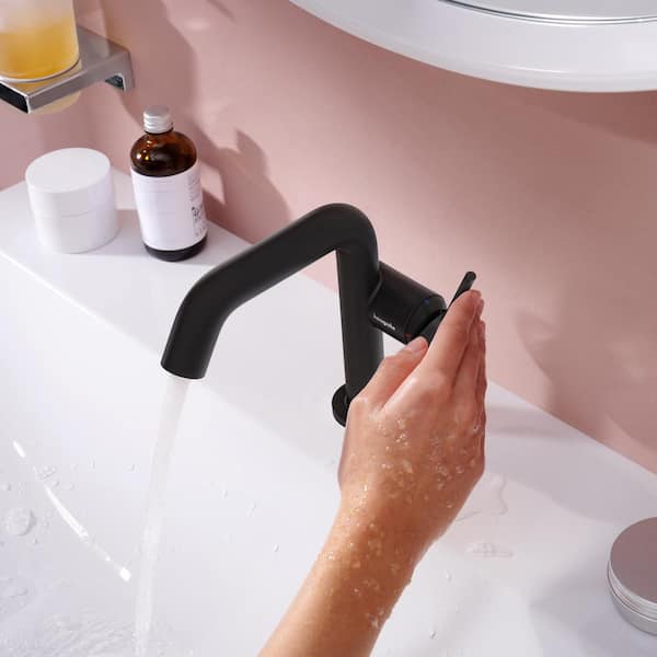 Hansgrohe Tecturis S Single Handle Single Hole Bathroom Faucet in