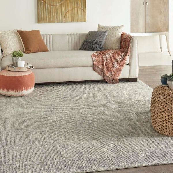 Vail Grey 8 ft. x 12 ft. Contemporary Area Rug