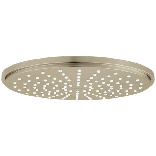 GROHE Rainshower Cosmopolitan 1-Spray Pattern with 1.75 GPM 8 in. Wall Mount Rain Fixed Shower Head in Brushed Nickel