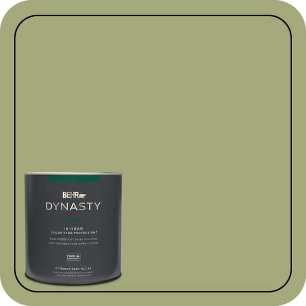 BEHR DYNASTY 1 qt. #M350-5 Mossy Cavern Semi-Gloss Enamel Exterior Stain-Blocking Paint & Primer