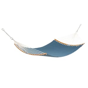 Ravenna ConnectCurve 81 In. L x 55 In. W Quilted Double Hammock Bed in Empire Blue