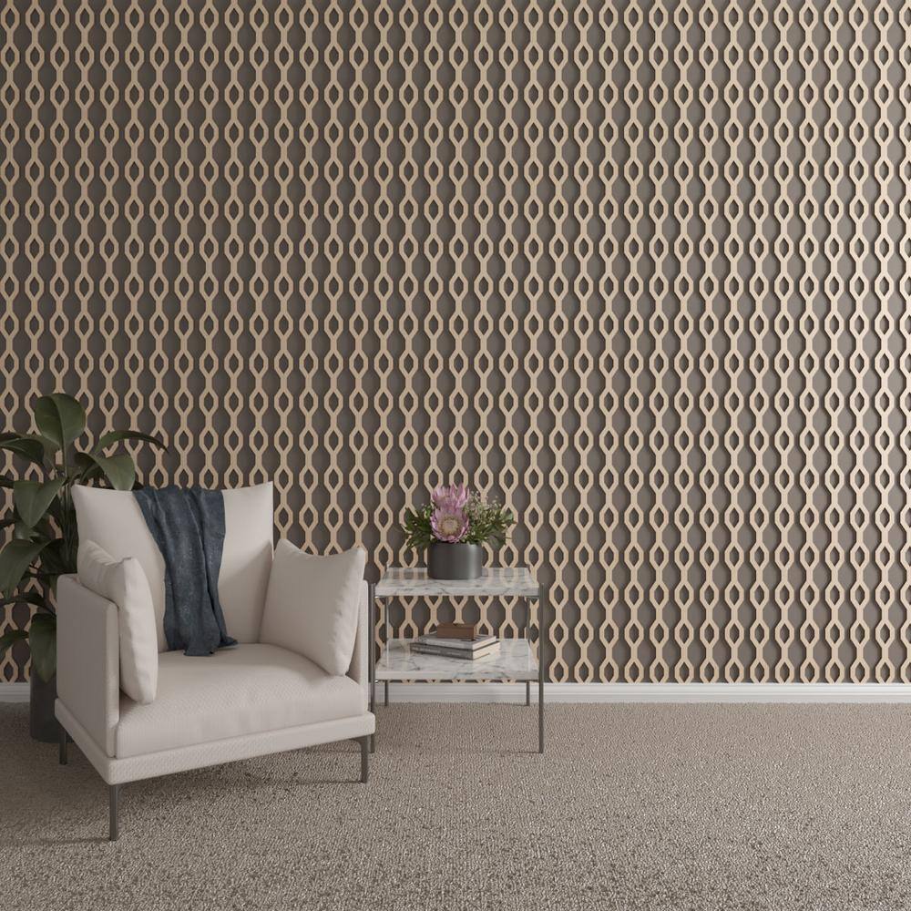 47" Hickory Adjustable Wood Slat Wall Panel Kit