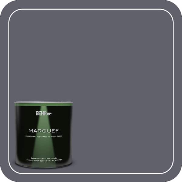 BEHR MARQUEE 1 qt. #N540-6 Script Ink Semi-Gloss Enamel Exterior Paint & Primer