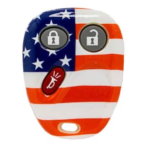 Car Remote Replacement Case - GM 3 Button US Flag Shell Only No Electronics