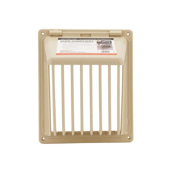 HY-C 16.9 in. Tan Code Compliant Plastic Dryer Exhaust VentGuard (6-Piece) Pro Pak