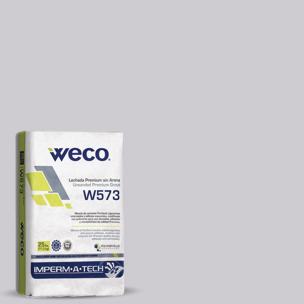 WECO W-573 Frost Gray 25 lb. Unsanded Grout for Wall and Floor ...