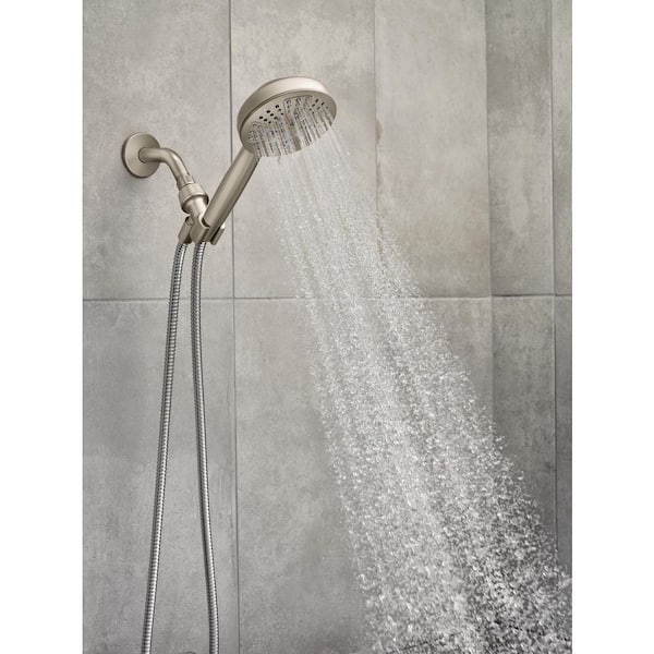 HydroEnergetix 8-Spray Wall Mount Handheld Shower Head 1.75 GPM in Spot Resist Brushed Nickel