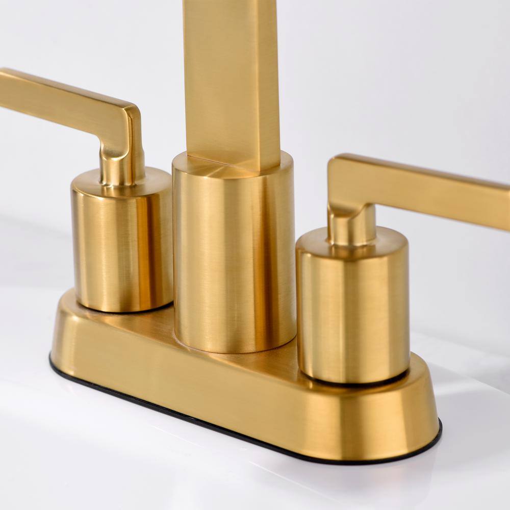 Centerset Faucet 2-handle Bathroom Faucet with Drain Assembly