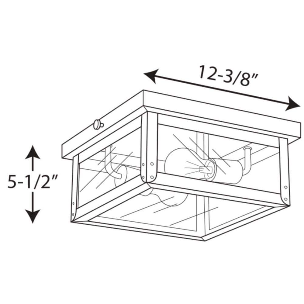 Union Square Stainless Steel Glass Flush Mount Light