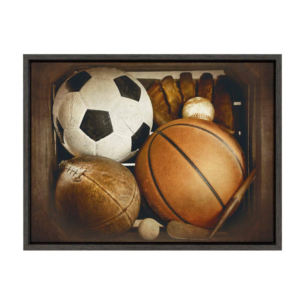 Sylvie Sports Gear by Saint and Sailor Studios 24 in. x 18 in. Framed 