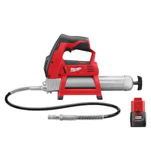 M12 12V Lithium-Ion Cordless Grease Gun with 2.0 Ah Compact Battery