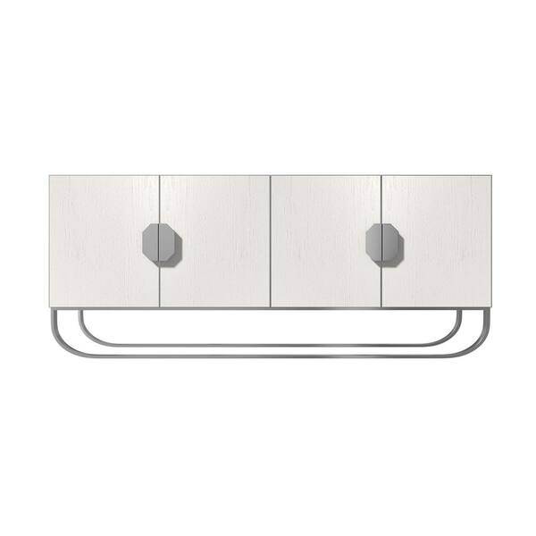 Clihome White Washed Accent Chest