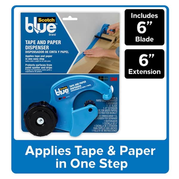 3M ScotchBlue Masking Paper and Painter's Tape Dispenser, Fits 12 In. Masking Paper