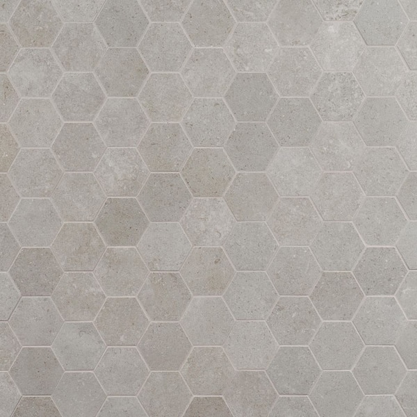 Ivy Hill Tile Iris Hex Fumo 11.22 in. x 13.18 in. Matte Porcelain