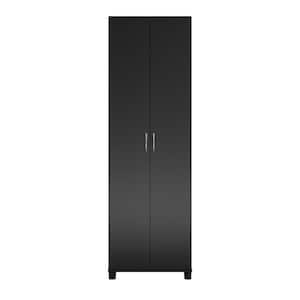 Lonn 23.7 in. x 75 in. x 15.39 in. 5 Shelves Freestanding Utility Storage Cabinet in Black