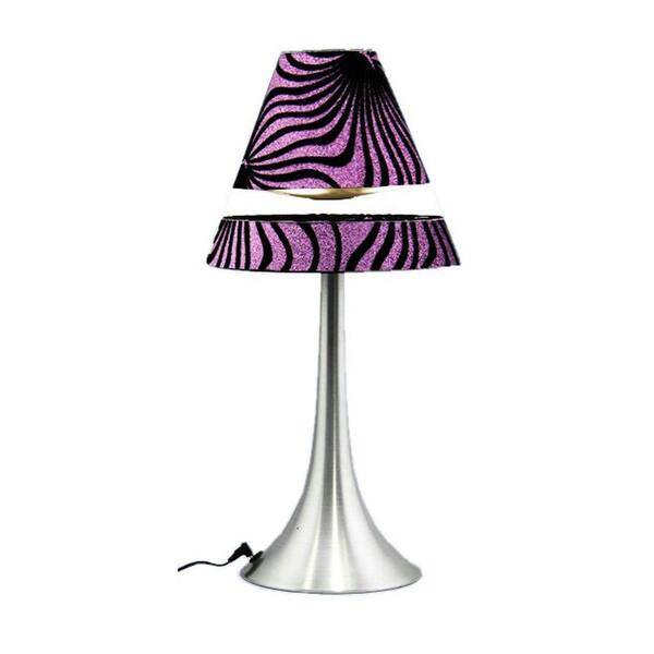 All The Rages 16.5 in. Pink/Black Amazing Hover 9w LED Touch Lamp with Floating Glitter Shade