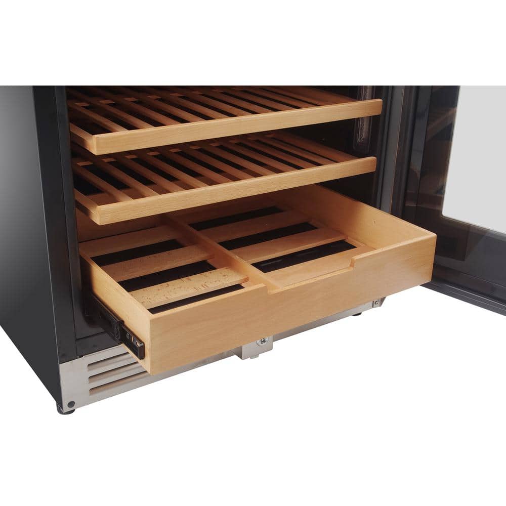 Thor 24-Inch Stainless Steel Dual Zone Wine Cooler with Interior Lighting