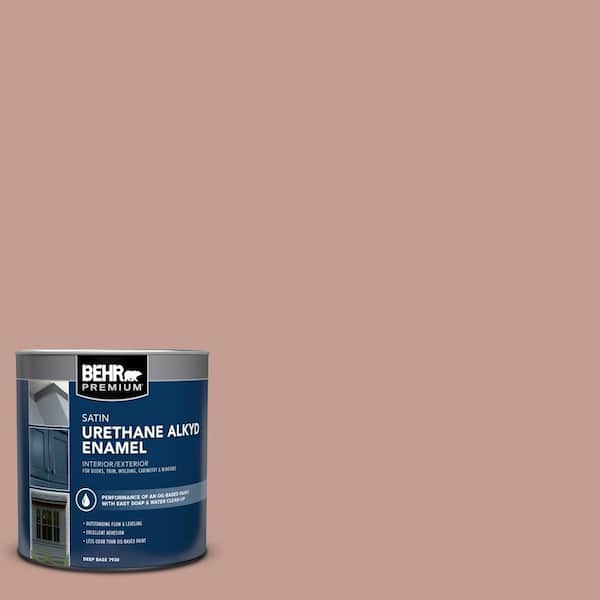 1 qt. #S170-4 Retro Pink Satin Enamel Urethane Alkyd Interior/Exterior Paint