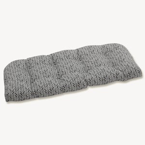 Other Rectangular Outdoor Bench Cushion in Gray